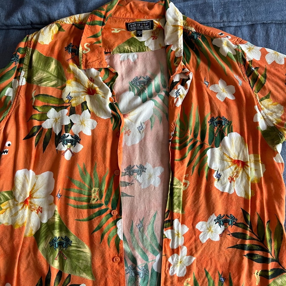 Guess x J Balvin Limited Edition Hawaiian Shirt